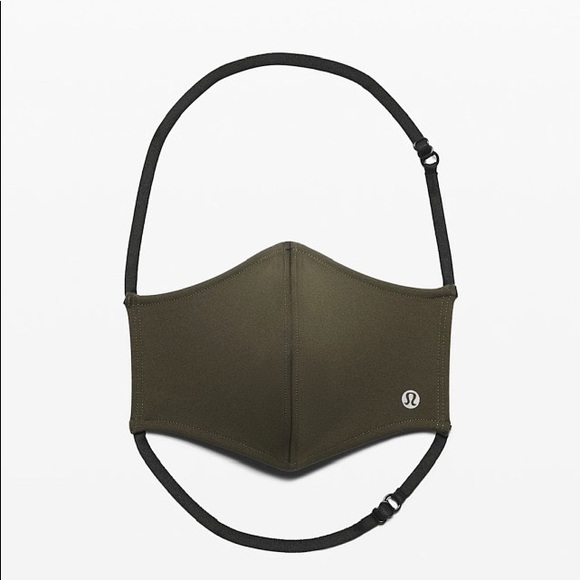 lululemon Double strap face mask Dark Oliver - Picture 3 of 6